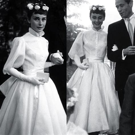 audrey hepburn wedding dress 1954.